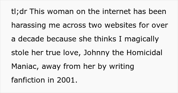 Online Stalker Freaks Out After Woman “Steals” Her Fictional Boyfriend Online Stalker Freaks Out After Woman “Steals” Her Fictional Boyfriend