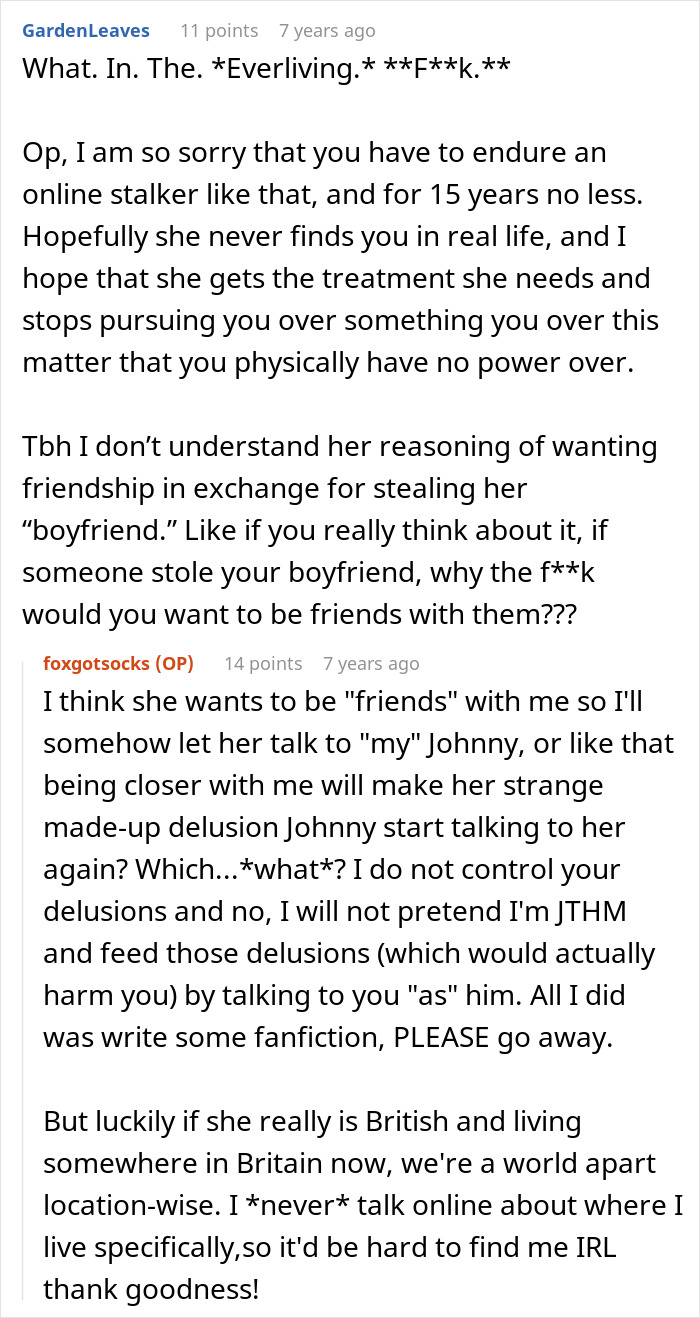 Online Stalker Freaks Out After Woman “Steals” Her Fictional Boyfriend Online Stalker Freaks Out After Woman “Steals” Her Fictional Boyfriend