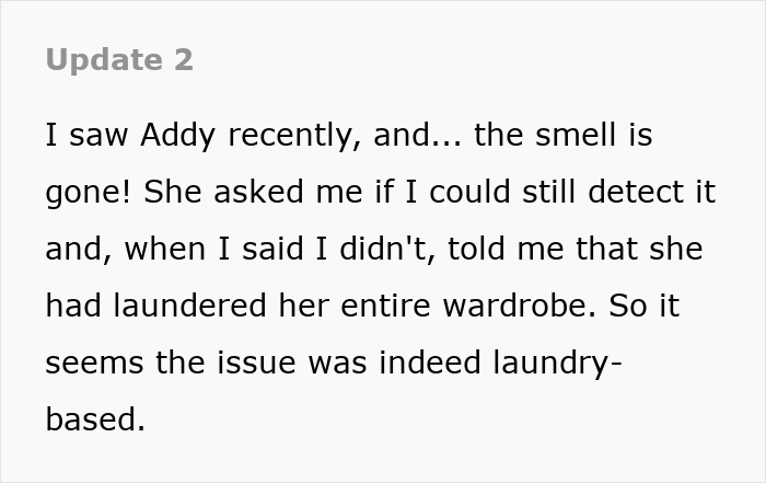 Friend&rsquo;s Musty Smell Starts Clearing Rooms, Woman Dreads Being The One Who Finally Tells Her