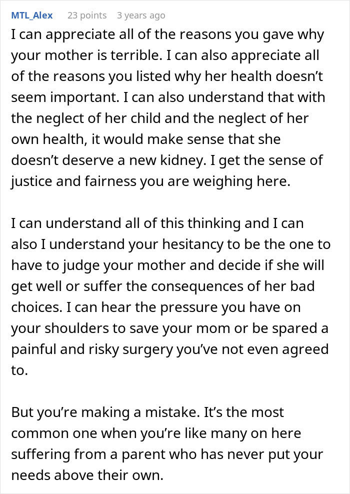 Toxic Mom Neglects Her Health For Years As She Assumes She&rsquo;ll Get A Shiny New Kidney From Her Daughter