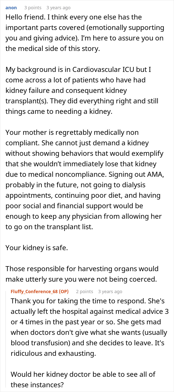 Toxic Mom Neglects Her Health For Years As She Assumes She&rsquo;ll Get A Shiny New Kidney From Her Daughter