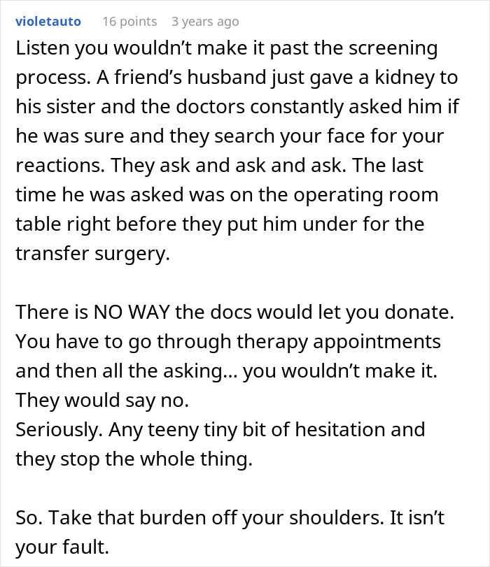 Toxic Mom Neglects Her Health For Years As She Assumes She&rsquo;ll Get A Shiny New Kidney From Her Daughter