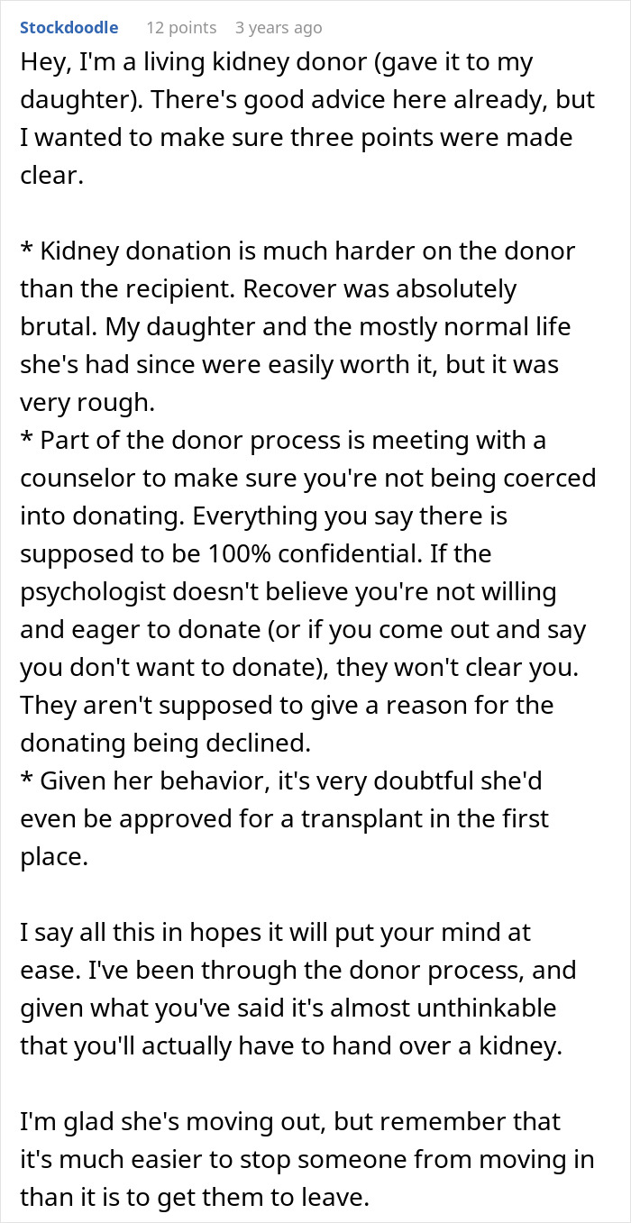 Toxic Mom Neglects Her Health For Years As She Assumes She&rsquo;ll Get A Shiny New Kidney From Her Daughter