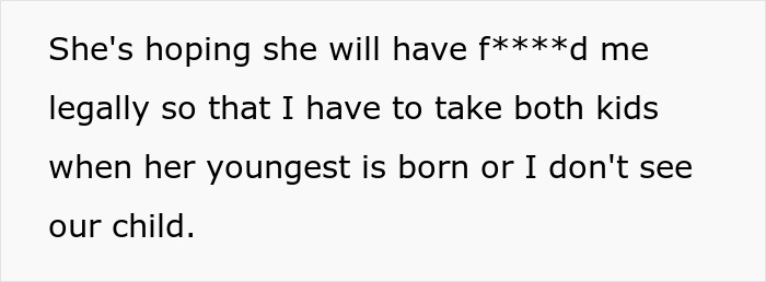 Guy Left Worried His Ex-Wife Will Force Her Affair Baby On Him