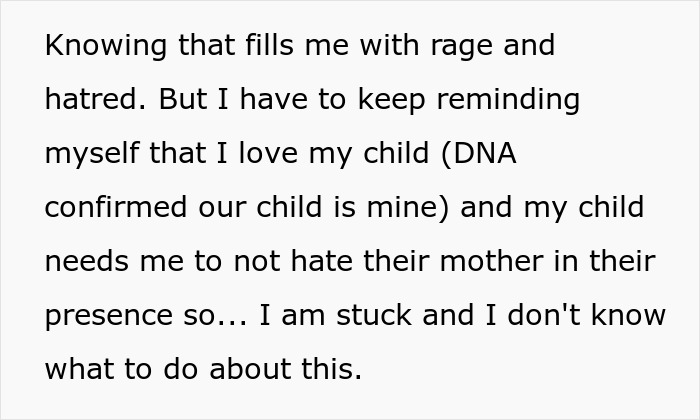 Guy Left Worried His Ex-Wife Will Force Her Affair Baby On Him