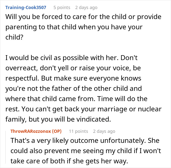 Guy Left Worried His Ex-Wife Will Force Her Affair Baby On Him