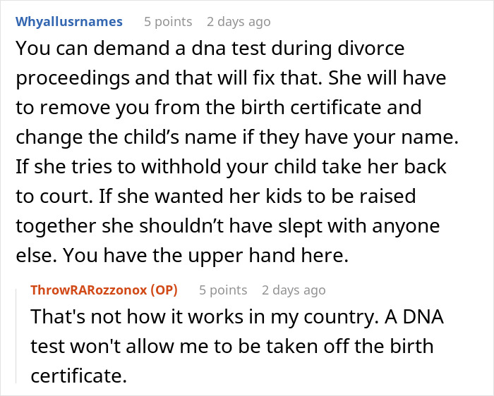 Guy Left Worried His Ex-Wife Will Force Her Affair Baby On Him