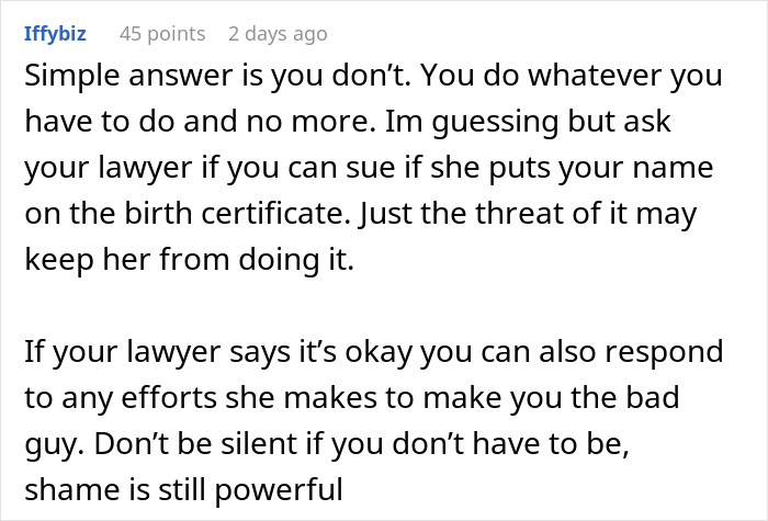 Guy Left Worried His Ex-Wife Will Force Her Affair Baby On Him