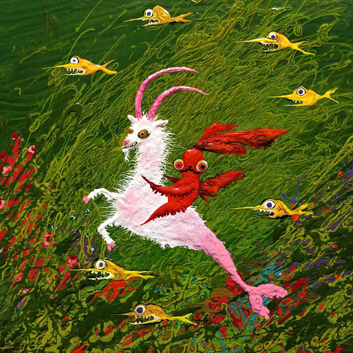 This Artist Paints Eccentric Beings, And Here Are 36 Of Her Best Paintings This Year