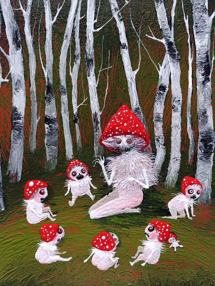 This Artist Paints Eccentric Beings, And Here Are 36 Of Her Best Paintings This Year