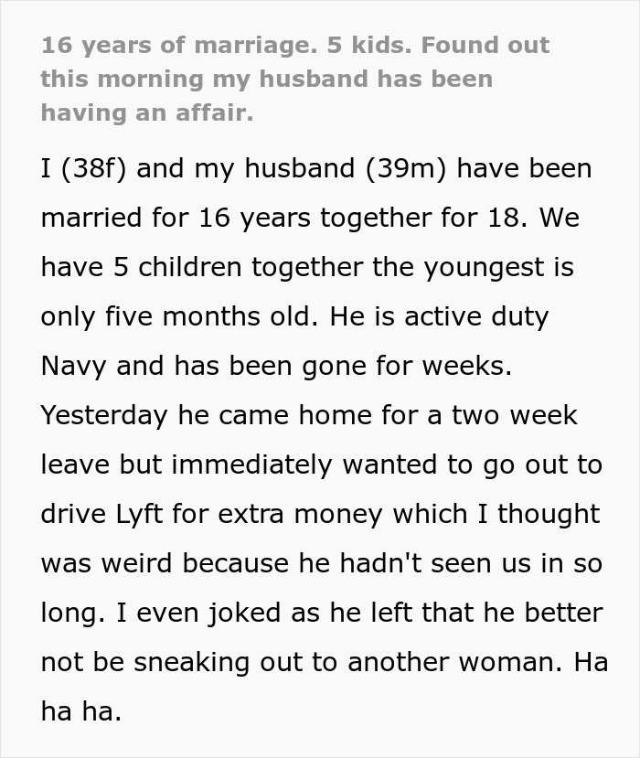 Husband Starts Acting Like A “Psycho” After His Affair With A Younger Coworker Comes To Light Husband Starts Acting Like A “Psycho” After His Affair With A Younger Coworker Comes To Light