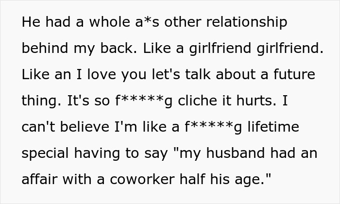 Husband Starts Acting Like A “Psycho” After His Affair With A Younger Coworker Comes To Light Husband Starts Acting Like A “Psycho” After His Affair With A Younger Coworker Comes To Light