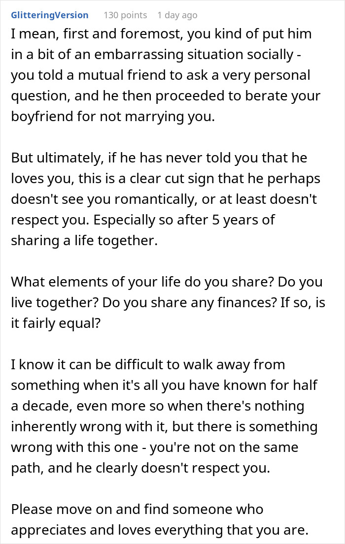 Guy Doesn&rsquo;t Say &ldquo;I Love You&rdquo; Once In 5 Years, GF Hurt As He Admits He Won&rsquo;t Marry Her