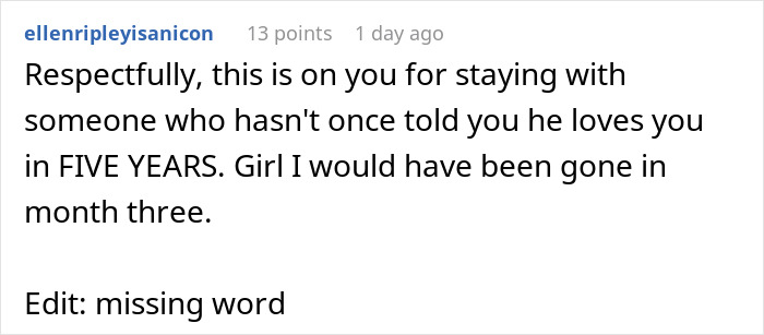 Guy Doesn&rsquo;t Say &ldquo;I Love You&rdquo; Once In 5 Years, GF Hurt As He Admits He Won&rsquo;t Marry Her