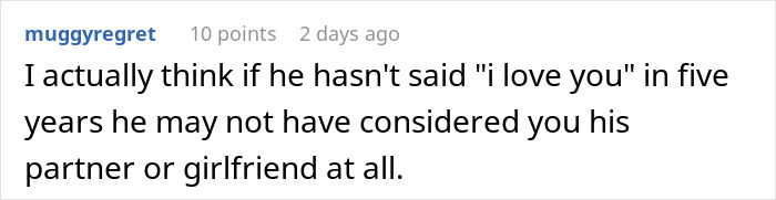 Guy Doesn&rsquo;t Say &ldquo;I Love You&rdquo; Once In 5 Years, GF Hurt As He Admits He Won&rsquo;t Marry Her