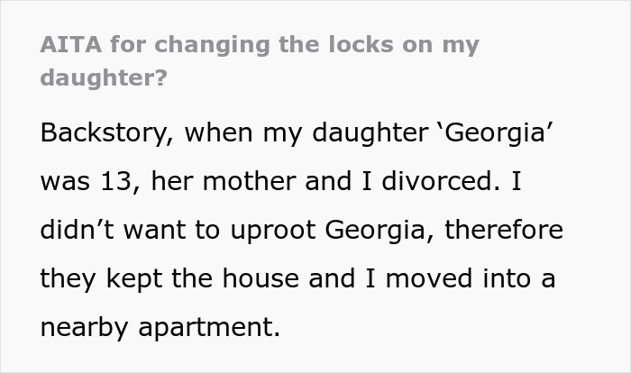 17YO Keeps Trying To Scare Off Dad’s Girlfriend, One Cruel Stunt Finally Gets Her Locked Out 17YO Keeps Trying To Scare Off Dad’s Girlfriend, One Cruel Stunt Finally Gets Her Locked Out