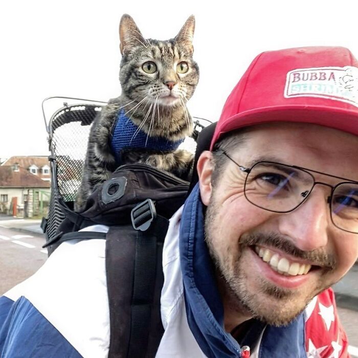 This Owner Brings His Cat Everywhere And They Go On All Kinds Of Crazy Adventures Together (33 New Pics)