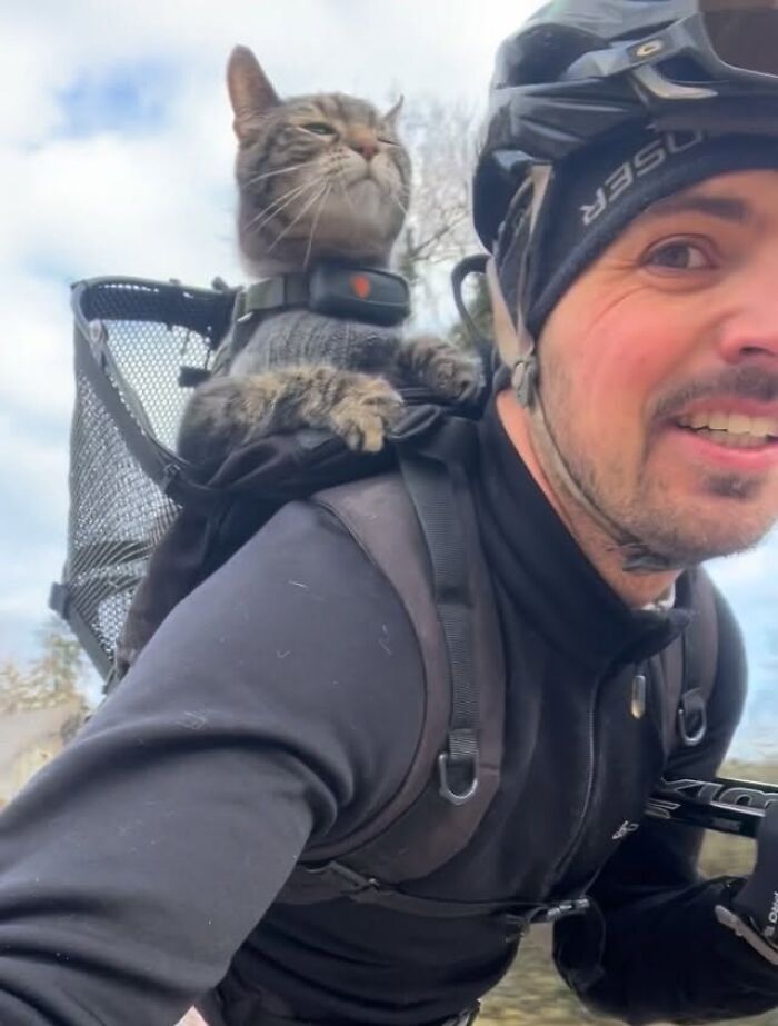 This Owner Brings His Cat Everywhere And They Go On All Kinds Of Crazy Adventures Together (33 New Pics)