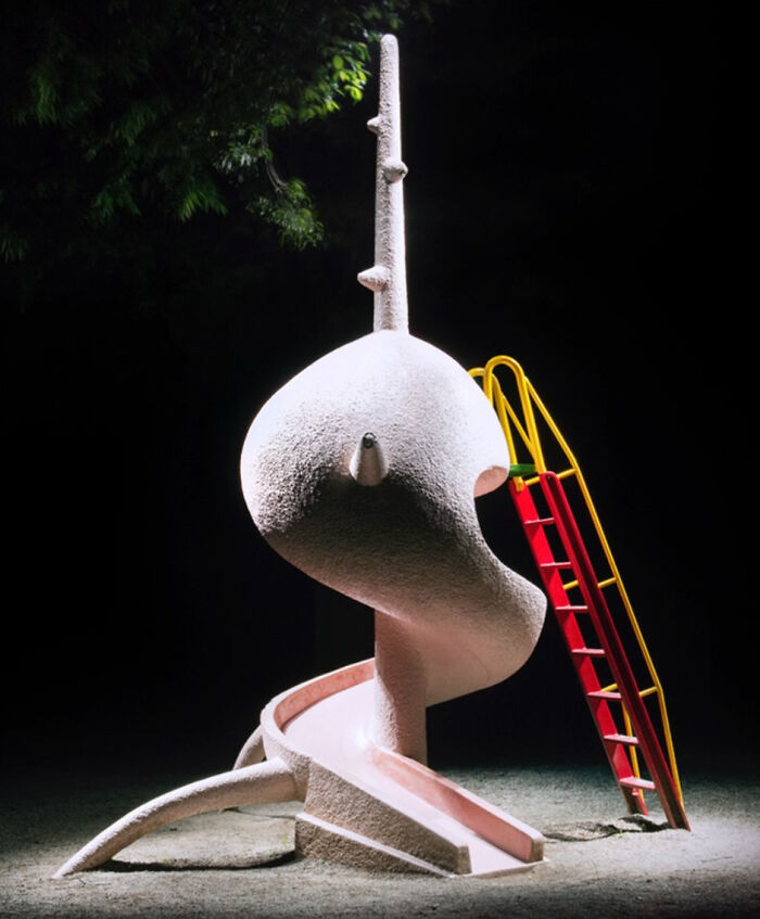 30 Surreal Japanese Playgrounds At Night That Look Like Scenes From Another World By Fujio Kito