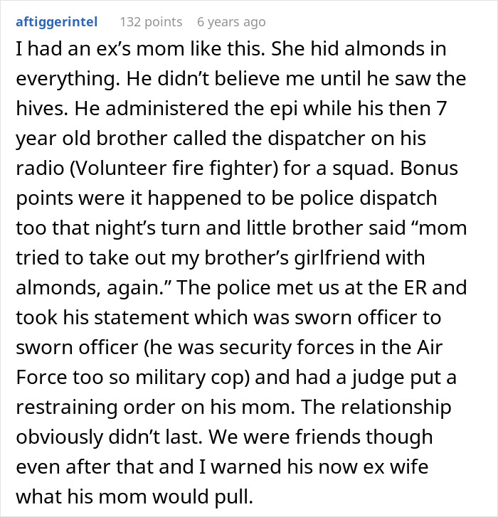 Ex-MIL Lies About Fish Dish As She Feels DIL With Allergy Is Just Being Picky, Leads To ER Visit Ex-MIL Lies About Fish Dish As She Feels DIL With Allergy Is Just Being Picky, Leads To ER Visit