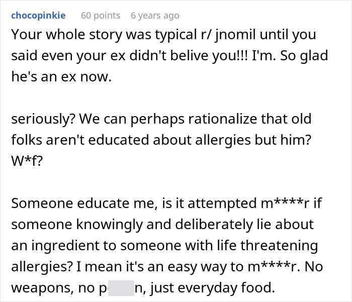 Ex-MIL Lies About Fish Dish As She Feels DIL With Allergy Is Just Being Picky, Leads To ER Visit Ex-MIL Lies About Fish Dish As She Feels DIL With Allergy Is Just Being Picky, Leads To ER Visit