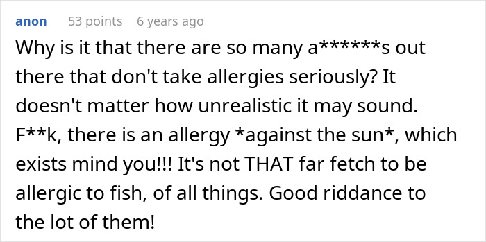 Ex-MIL Lies About Fish Dish As She Feels DIL With Allergy Is Just Being Picky, Leads To ER Visit Ex-MIL Lies About Fish Dish As She Feels DIL With Allergy Is Just Being Picky, Leads To ER Visit