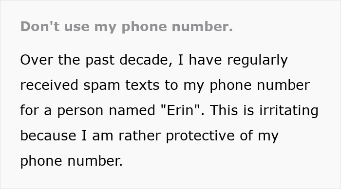 Guy Gets Petty Revenge On Woman Who Gave Out His Number To Avoid Spam Calls For A Decade
