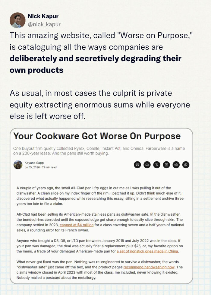 67 Products And Services That Somehow Got Worse While Getting More Expensive 67 Products And Services That Somehow Got Worse While Getting More Expensive