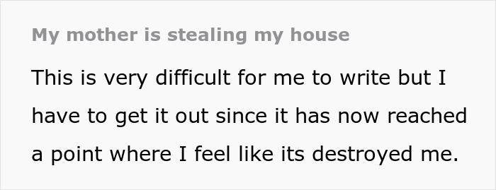 Woman With Traumatic Past Tries To Ruin Daughter’s Finances, But She Won’t Back Down Woman With Traumatic Past Tries To Ruin Daughter’s Finances, But She Won’t Back Down