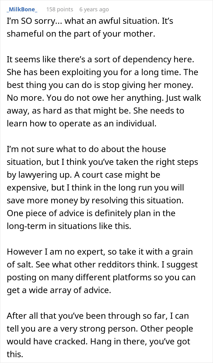 Woman With Traumatic Past Tries To Ruin Daughter’s Finances, But She Won’t Back Down Woman With Traumatic Past Tries To Ruin Daughter’s Finances, But She Won’t Back Down
