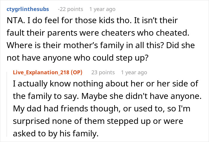 Man Refuses To Feel Bad After Not Saving His Half-Siblings From Foster Care Man Refuses To Feel Bad After Not Saving His Half-Siblings From Foster Care