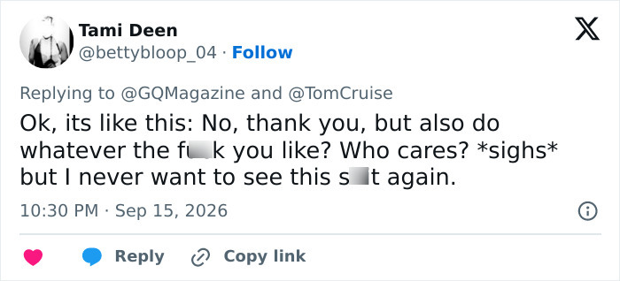 Tom Cruise Gets Ruthlessly Mocked Over &ldquo;Embarrassing&rdquo; New Photoshoot As Fans Zero In On His Unusual Look