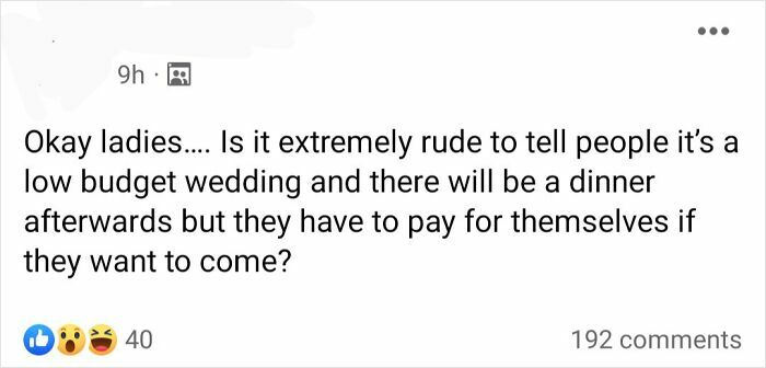 71 Unbelievably Entitled Brides And Grooms Who Took Wedding Demands To Whole New Levels Of Crazy