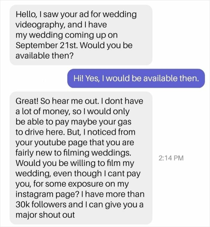 71 Unbelievably Entitled Brides And Grooms Who Took Wedding Demands To Whole New Levels Of Crazy
