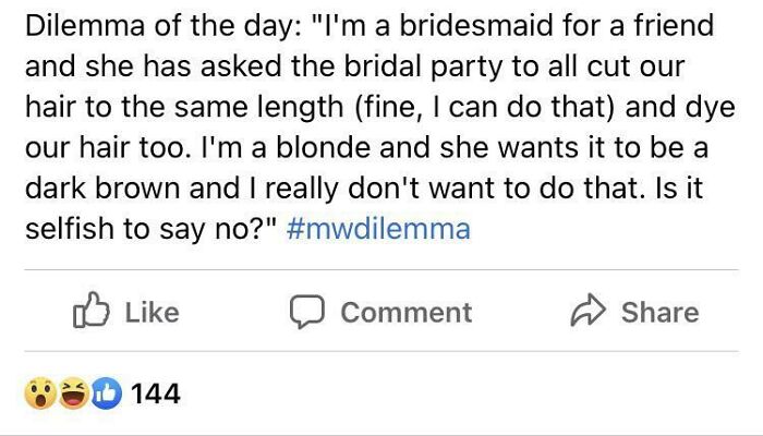 71 Unbelievably Entitled Brides And Grooms Who Took Wedding Demands To Whole New Levels Of Crazy