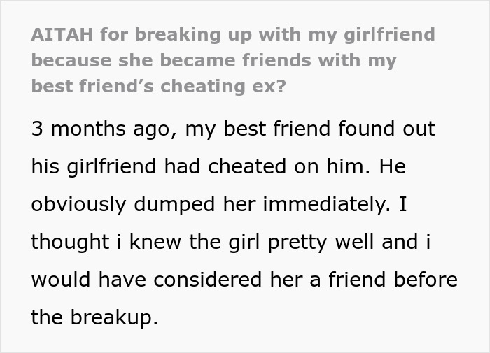 Man Dumps GF Over Her Choice Of Friend And The Internet Validates His Reasoning