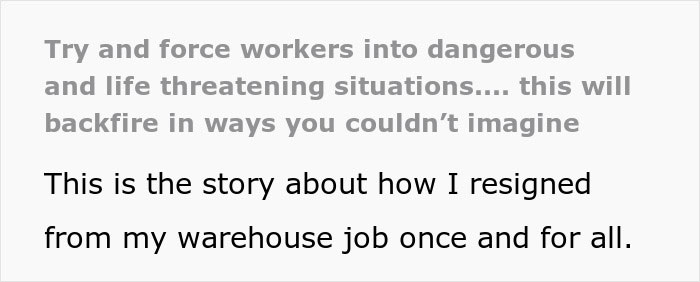 Worker Decides Enough Is Enough, Shows Bosses Why Endangering Employees Is A Very Bad Idea Worker Decides Enough Is Enough, Shows Bosses Why Endangering Employees Is A Very Bad Idea