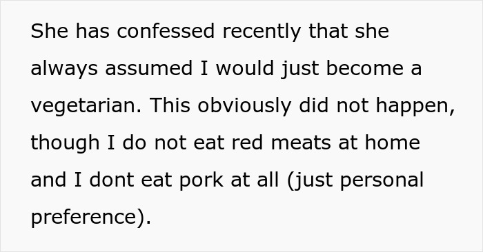 Woman’s Unreasonable Expectation For Her Marriage Surfaces After Spouse Refuses Vegetarian Diet Woman’s Unreasonable Expectation For Her Marriage Surfaces After Spouse Refuses Vegetarian Diet