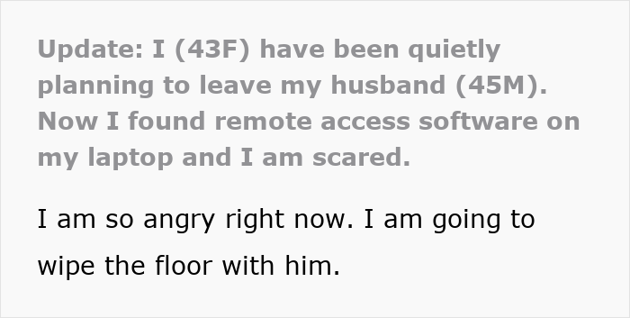 Woman Finds A Suspicious Software In Her Laptop After She Starts Planning To Leave Controlling Husband Woman Finds A Suspicious Software In Her Laptop After She Starts Planning To Leave Controlling Husband