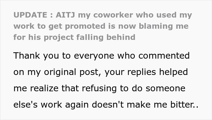 Man Steals Credit From Colleague, But One Meeting With Manager Exposes What Really Happened Man Steals Credit From Colleague, But One Meeting With Manager Exposes What Really Happened