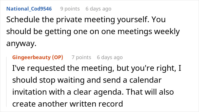 Man Steals Credit From Colleague, But One Meeting With Manager Exposes What Really Happened Man Steals Credit From Colleague, But One Meeting With Manager Exposes What Really Happened