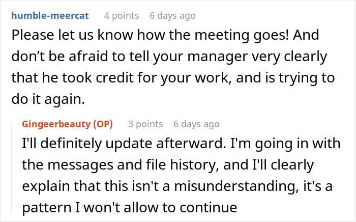 Man Steals Credit From Colleague, But One Meeting With Manager Exposes What Really Happened Man Steals Credit From Colleague, But One Meeting With Manager Exposes What Really Happened