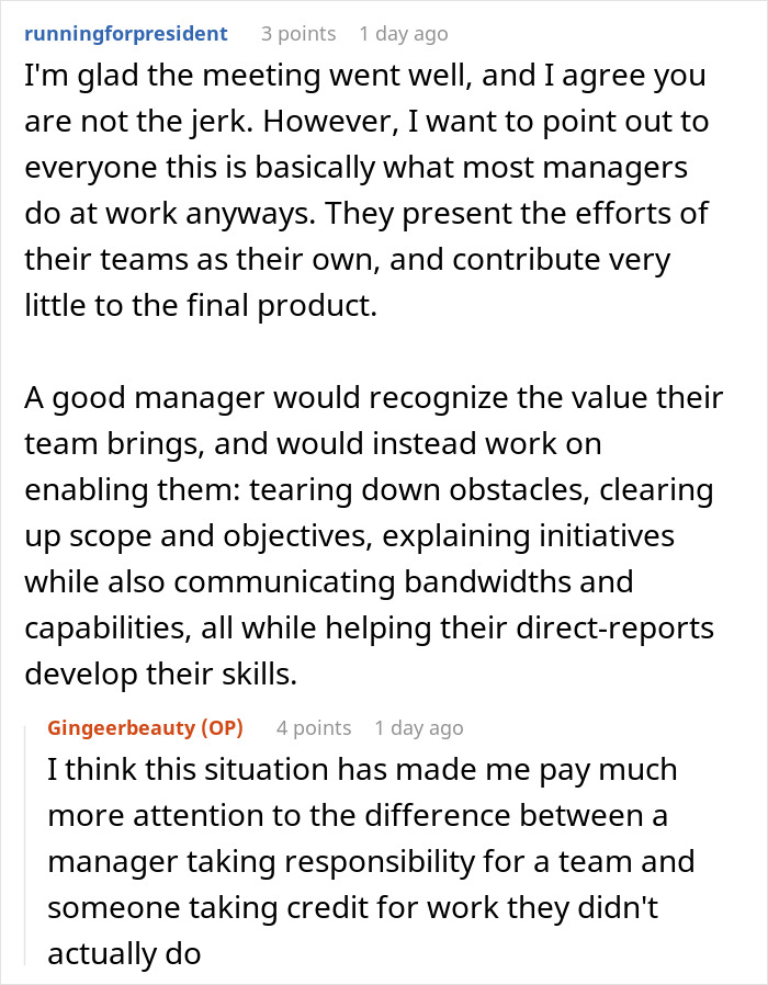 Man Steals Credit From Colleague, But One Meeting With Manager Exposes What Really Happened Man Steals Credit From Colleague, But One Meeting With Manager Exposes What Really Happened