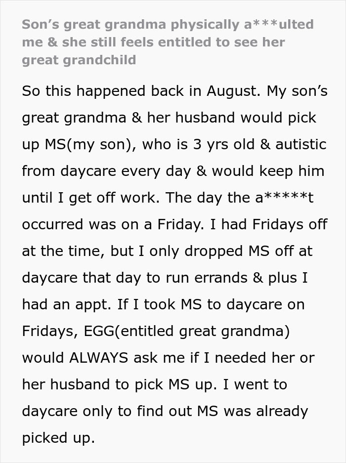 Great-Grandma Attacks Mother In Front Of Toddler, Ends Up Facing 3-Year Protection Order
