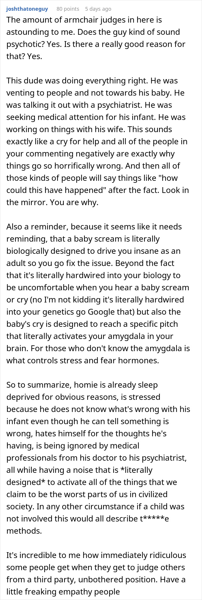 Dad Confesses He Can&rsquo;t Stand His Own Baby And Immediately Gets Torn Apart For Saying It