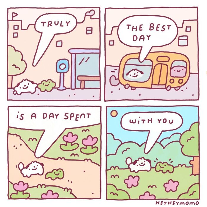 40 New Comics By This Artist About Momo And Forg, Two Tiny Best Friends Who Find Joy In The Little Things 40 New Comics By This Artist About Momo And Forg, Two Tiny Best Friends Who Find Joy In The Little Things