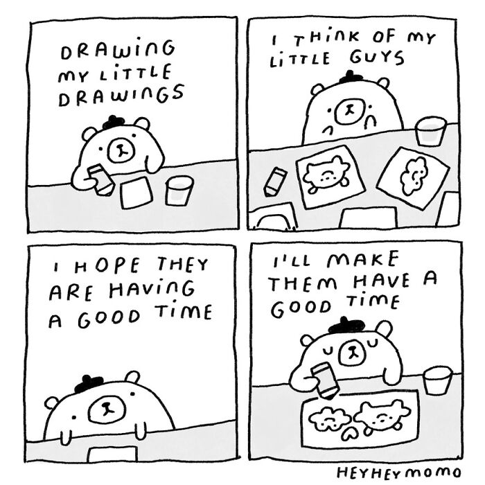 40 New Comics By This Artist About Momo And Forg, Two Tiny Best Friends Who Find Joy In The Little Things 40 New Comics By This Artist About Momo And Forg, Two Tiny Best Friends Who Find Joy In The Little Things