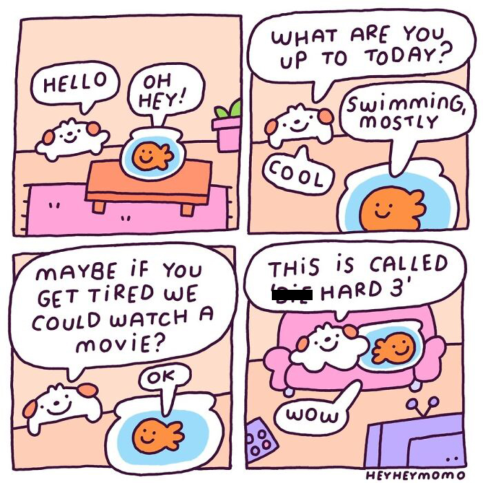 40 New Comics By This Artist About Momo And Forg, Two Tiny Best Friends Who Find Joy In The Little Things 40 New Comics By This Artist About Momo And Forg, Two Tiny Best Friends Who Find Joy In The Little Things