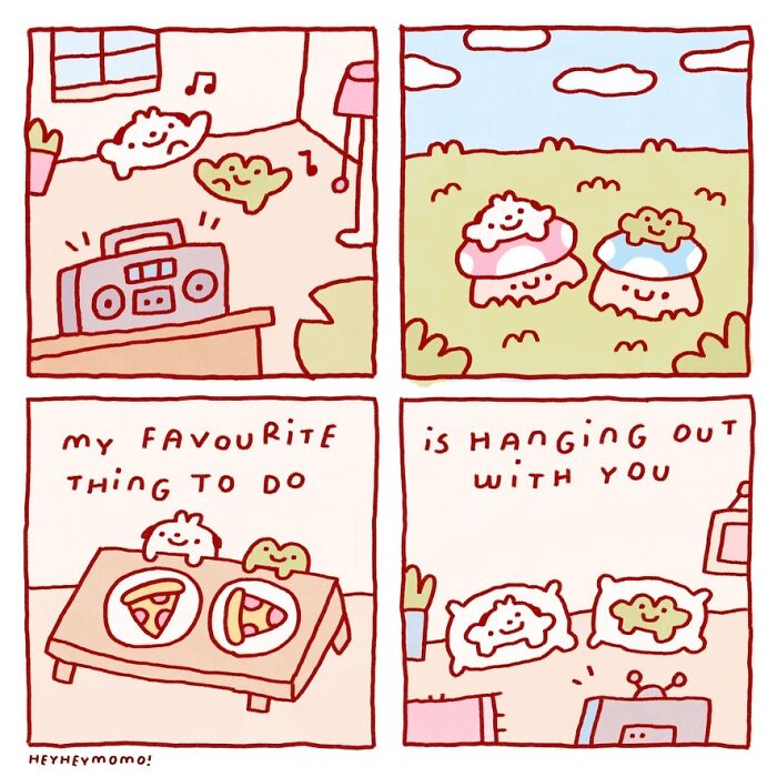 40 New Comics By This Artist About Momo And Forg, Two Tiny Best Friends Who Find Joy In The Little Things 40 New Comics By This Artist About Momo And Forg, Two Tiny Best Friends Who Find Joy In The Little Things