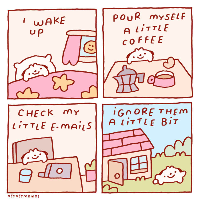 40 New Comics By This Artist About Momo And Forg, Two Tiny Best Friends Who Find Joy In The Little Things 40 New Comics By This Artist About Momo And Forg, Two Tiny Best Friends Who Find Joy In The Little Things